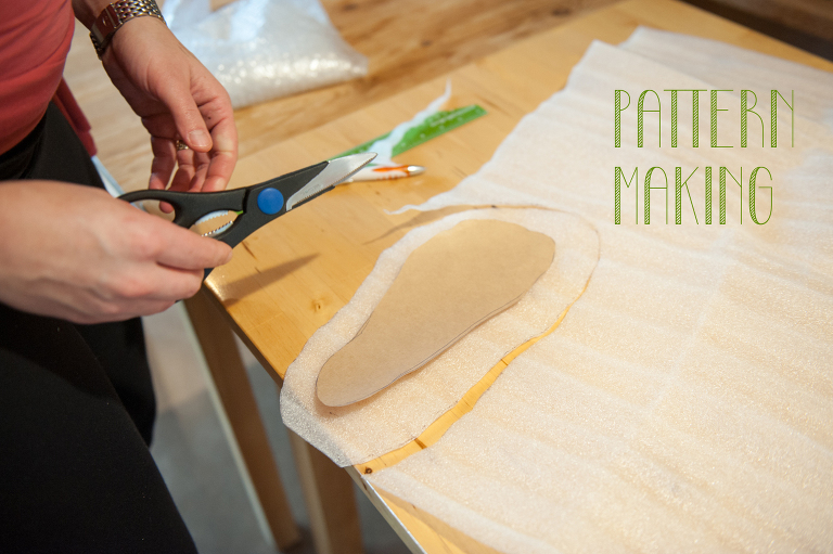 Pattern Making for Felted Slippers