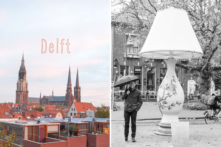 Delft Lamp || « Vine and the Olive »