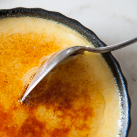 creme brulee by vine and the olive