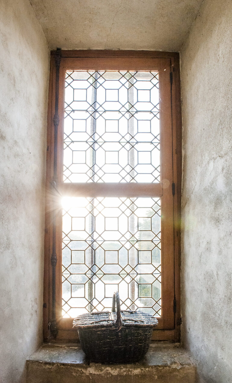 Picnic Basket in a backlit window