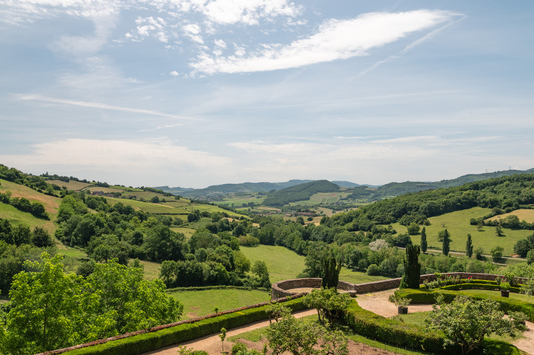 view from Berzé-le-Chatel, France
