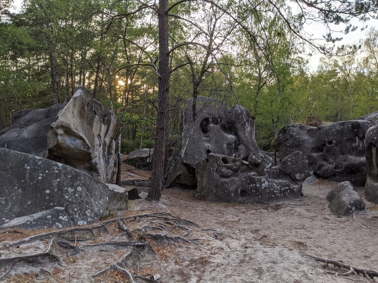 The incredible stones of Les Trois pignons forest
