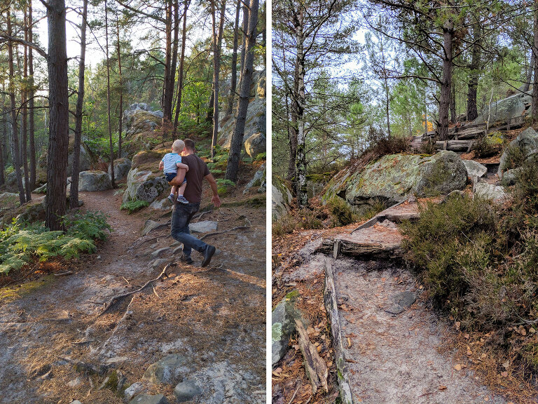 hiking around Rocher Cailleau in Le Vaudoué 